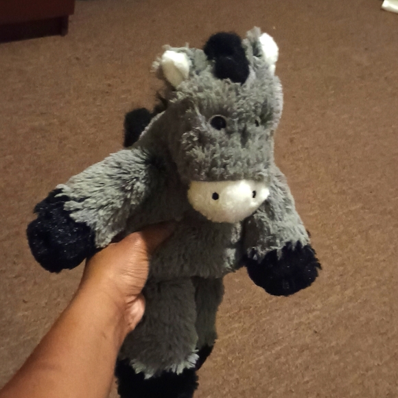 Hug Fun SITTING Mule DONKEY Gray and White Stuffed Animals Toys 14.5in - Picture 9 of 14